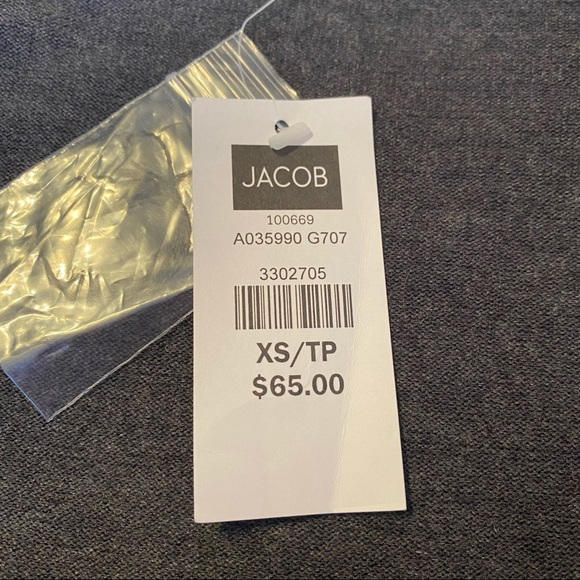 Jacob NWT Merino Wool V-Neck Gray Sweater - XS - Picture 4 of 9